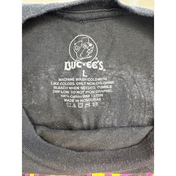Buc-ee’s TOUR 82-21 T-Shirt/ Men’s  large Black Official 100% Cotton  
￼‎ - Picture 9 of 9